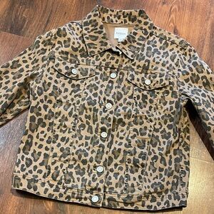 Leopard Print Kensie Jean Jacket- Trendy and Fun! Slightly Cropped